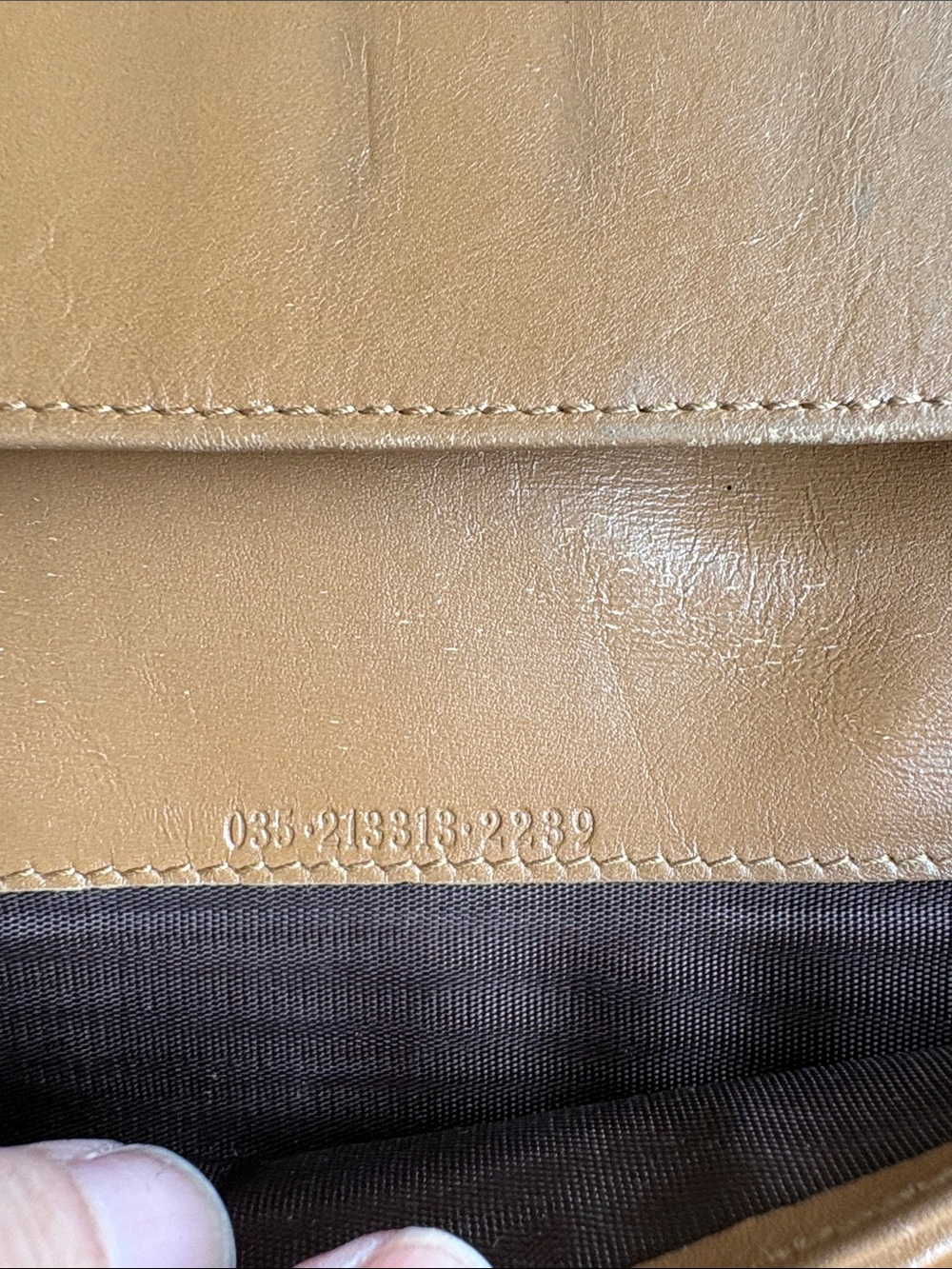Gucci Interlocking Gold GG Calfskin Camel Colored Leather Continental Wallet - Picture 9 of 14